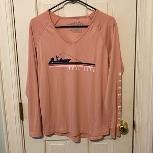 Reel life, Size: L, Condition: new, and material: 100% cotton.